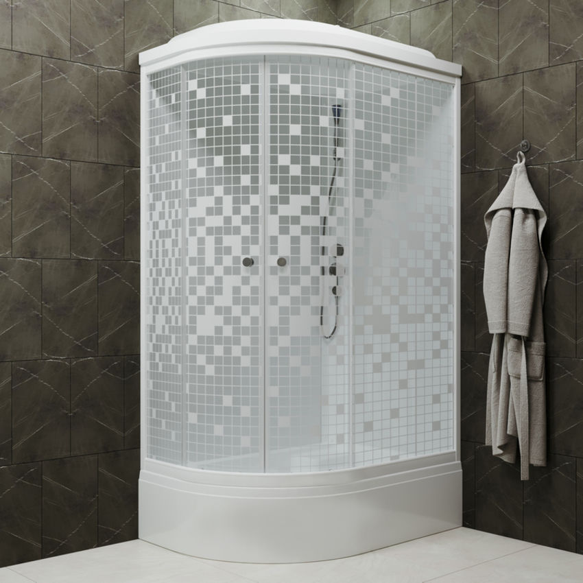 Душевая кабина "Коралл 120*80 В" правая / мозаика Triton