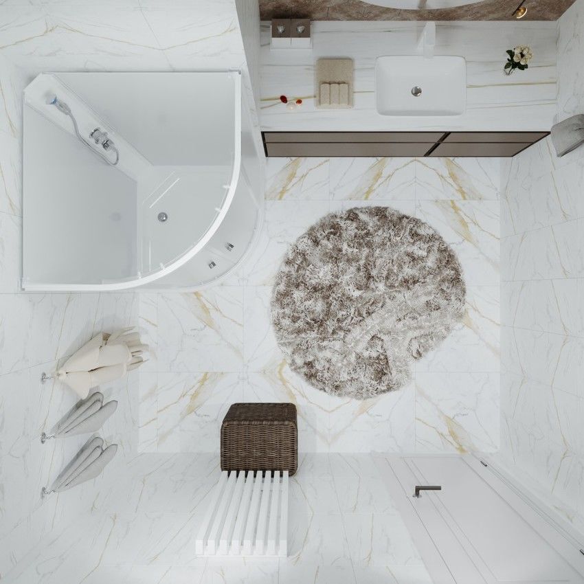 Душевая кабина Риф 90x90 А без крыши / грейс Triton